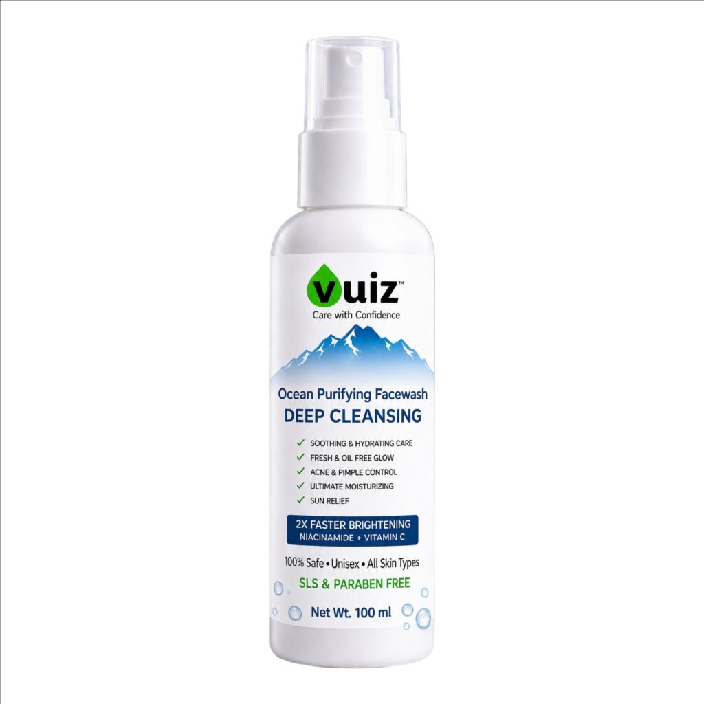 Vuiz Ocean Purifying Facewash with VITAMIN C + ALPHA ARBUTIN + NIACINAMIDE (VITAMIN B3)–100ml